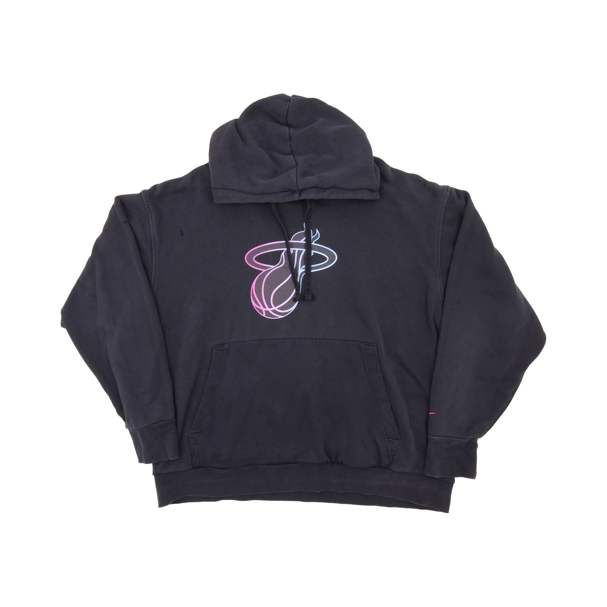 Nike NBA Miami Heats Printed Logo Hoodie - XL 