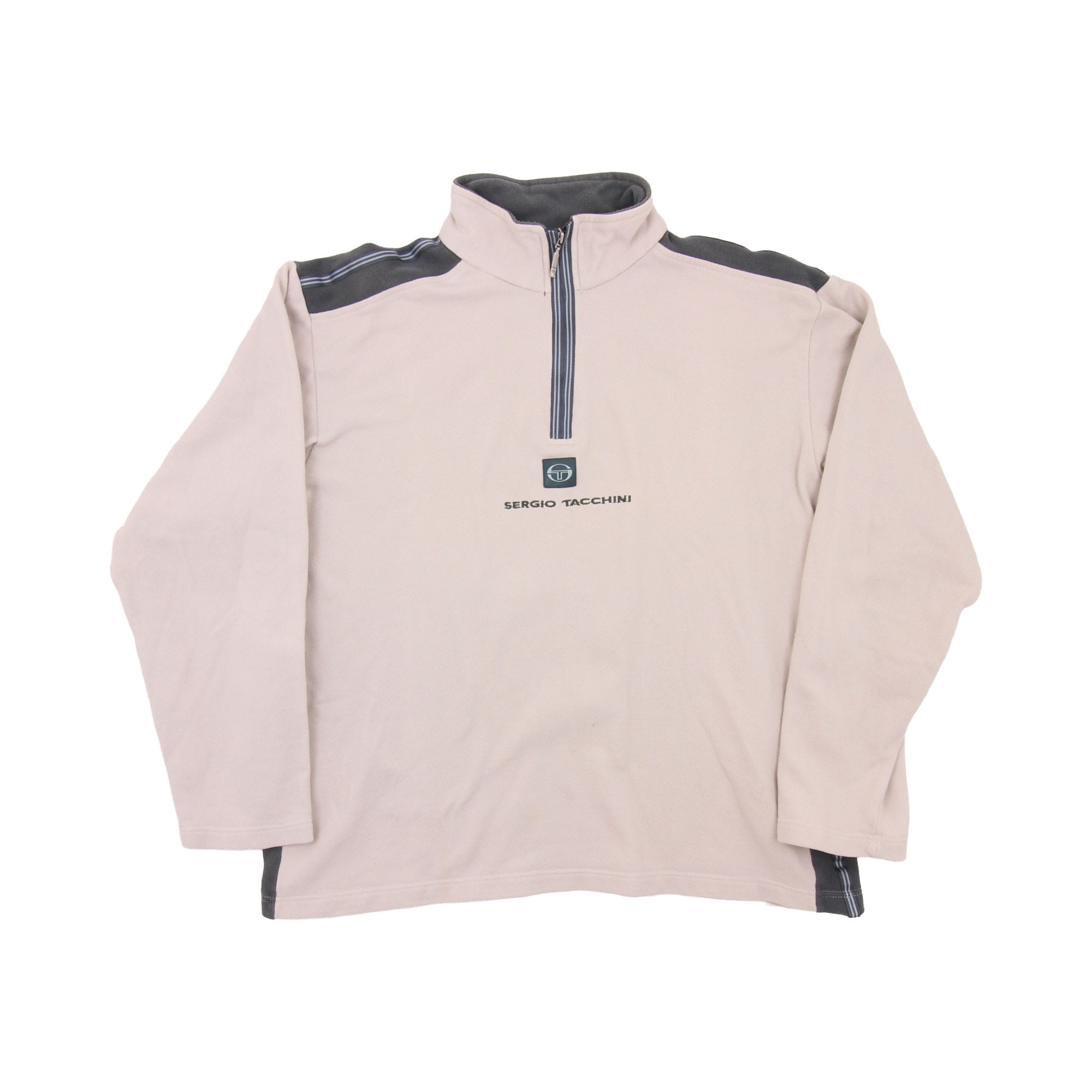 Sergio Tacchini Quarter Zip Sweatshirt - L 