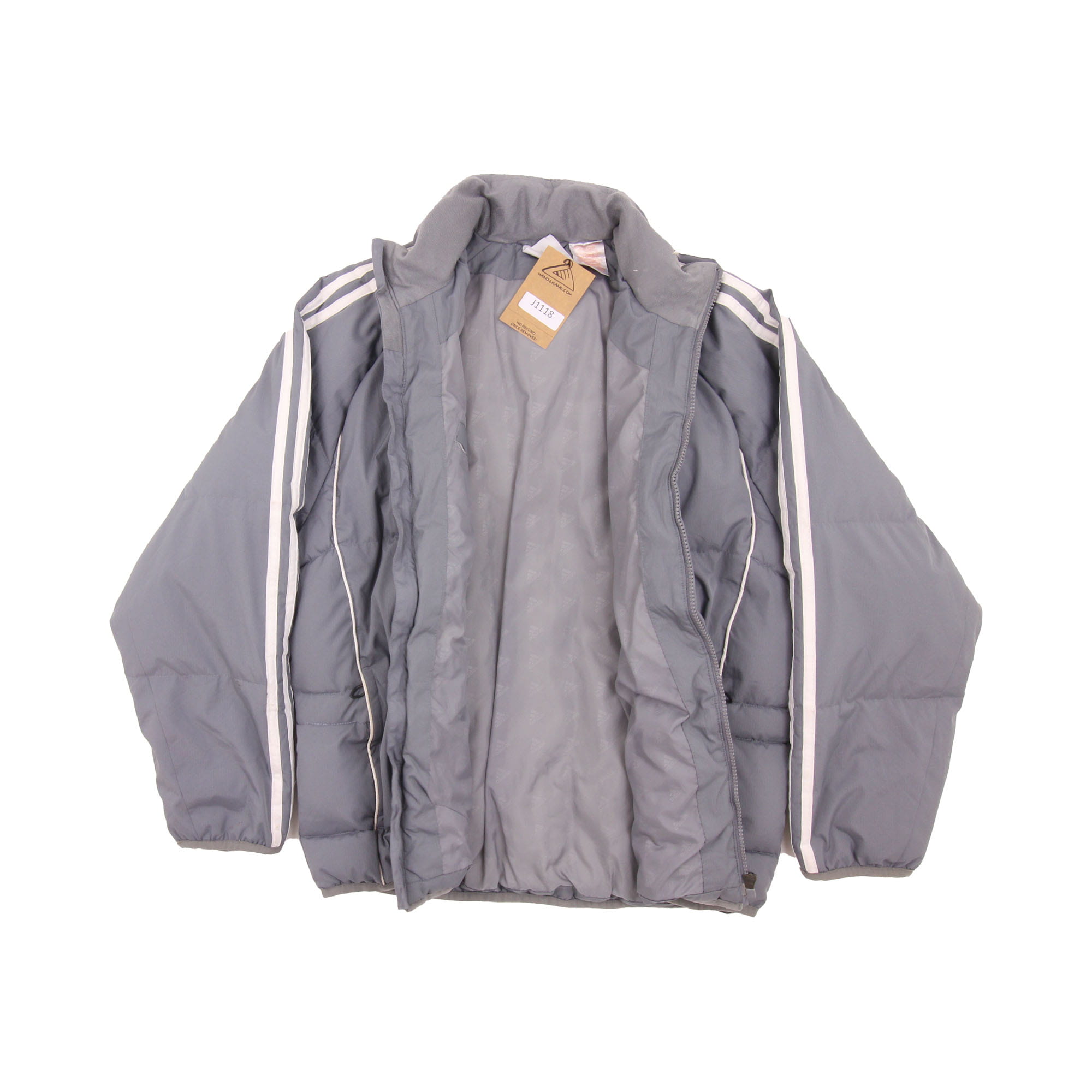 Adidas Puffer Jacket Grey -  S/M