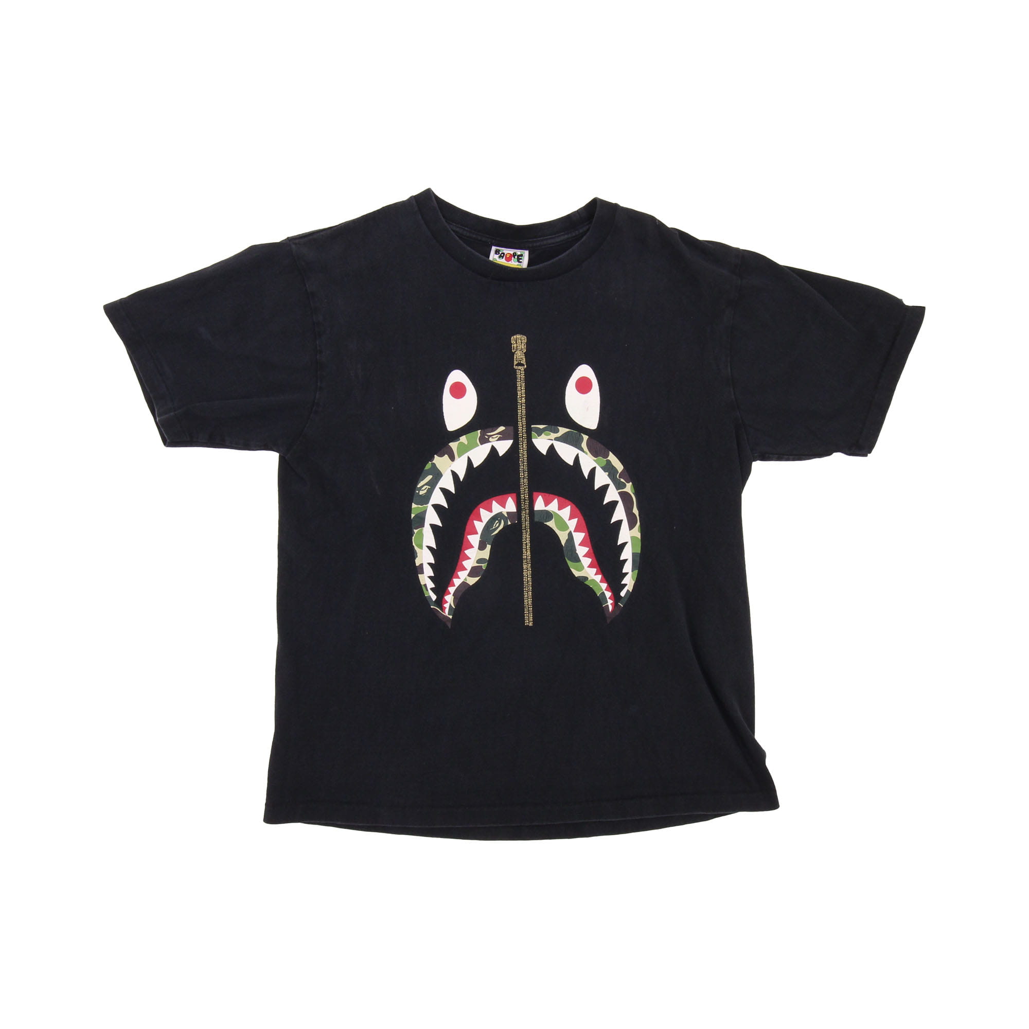 Bape bicolor shark tee on sale