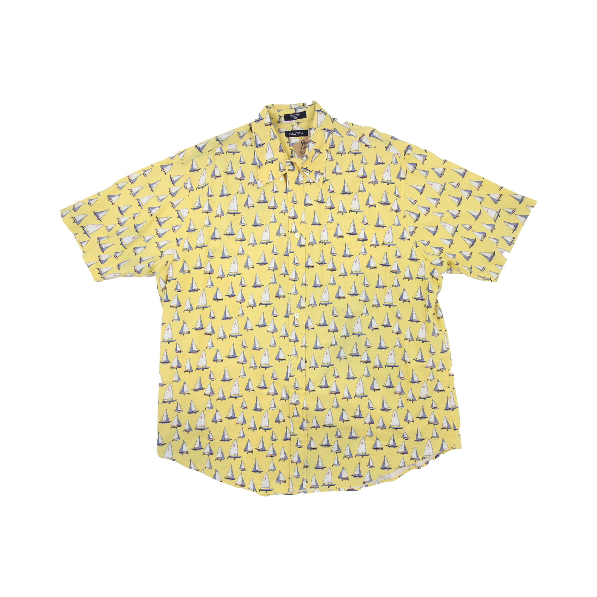Nautica Short Sleeve Shirt Yellow -  XXL