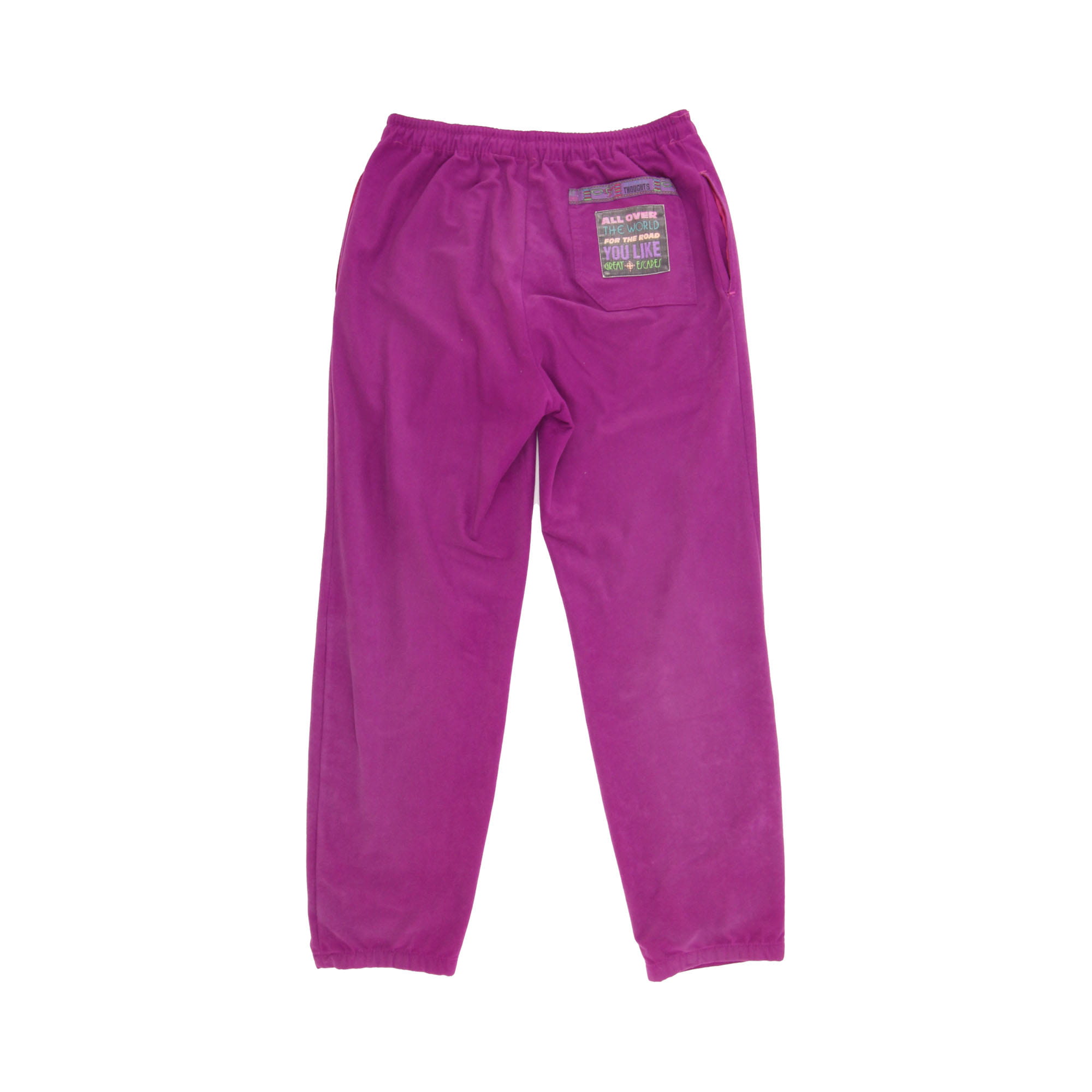 Back Side Patch Sweatpants Purple -  S