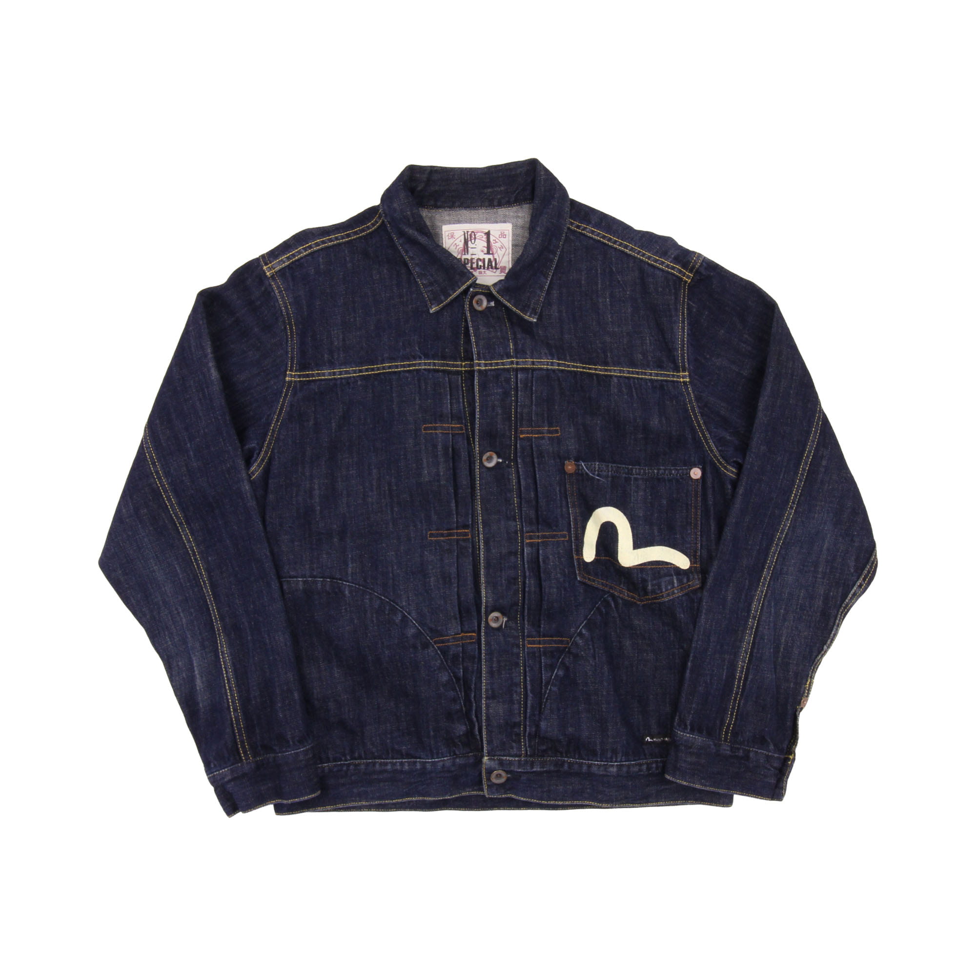 Evisu Jeans Jacket Navy - L 