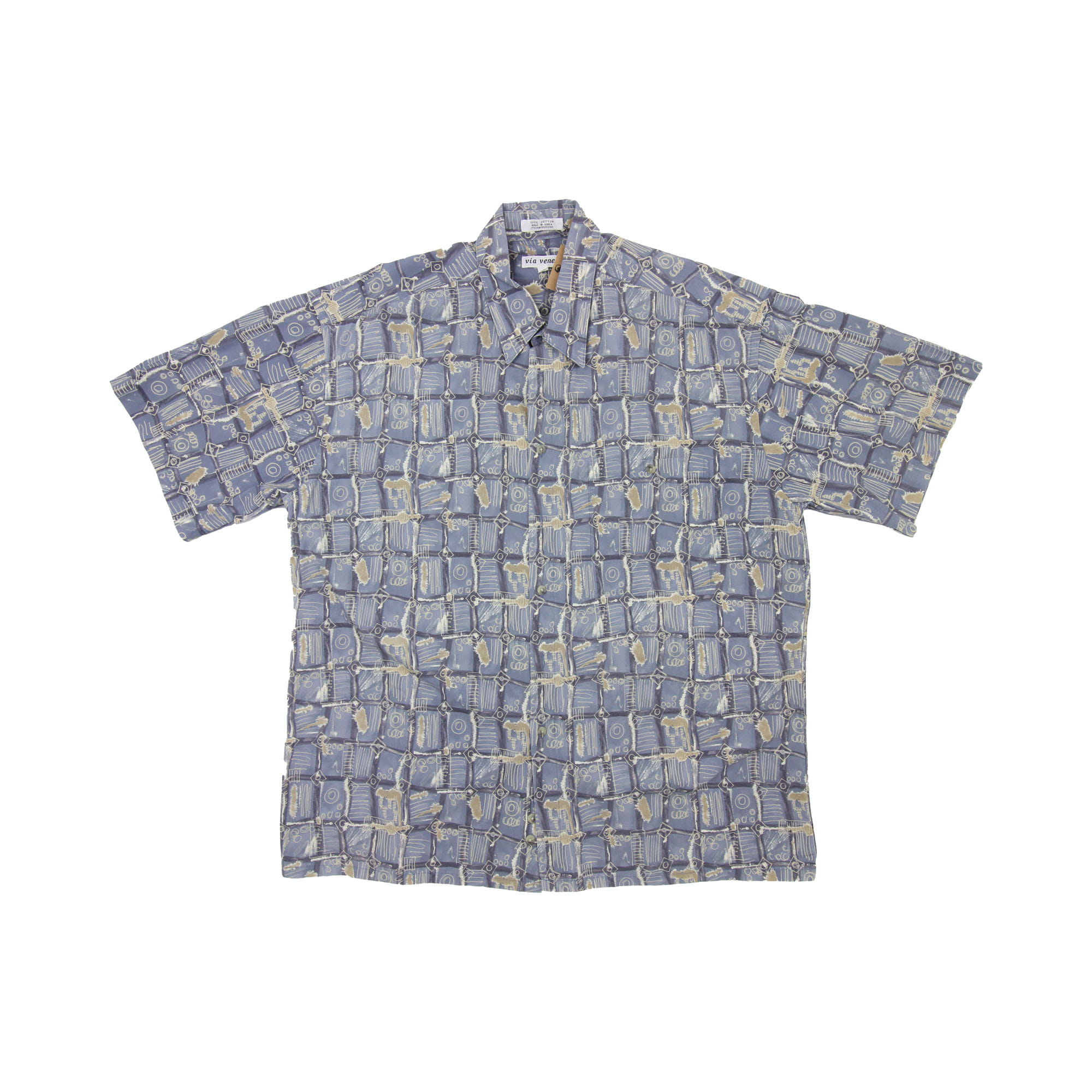 Via Veneto Thin Short Sleeve Shirt -  XL