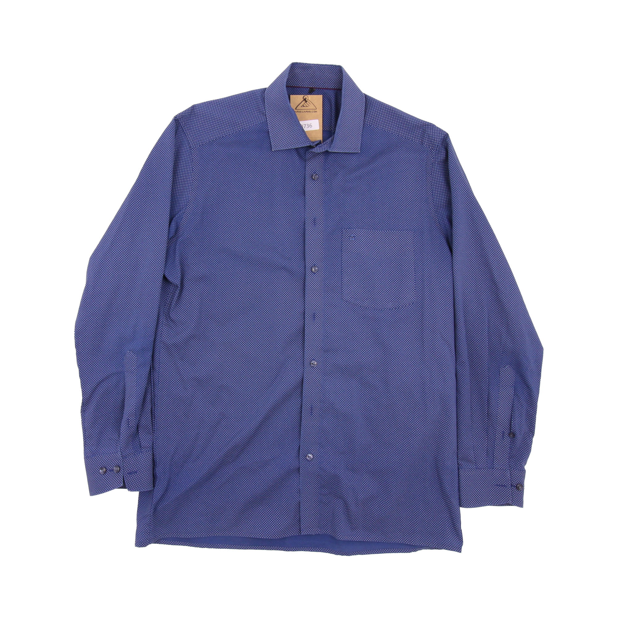 Olymp Long Sleeve Shirt Blue -  L