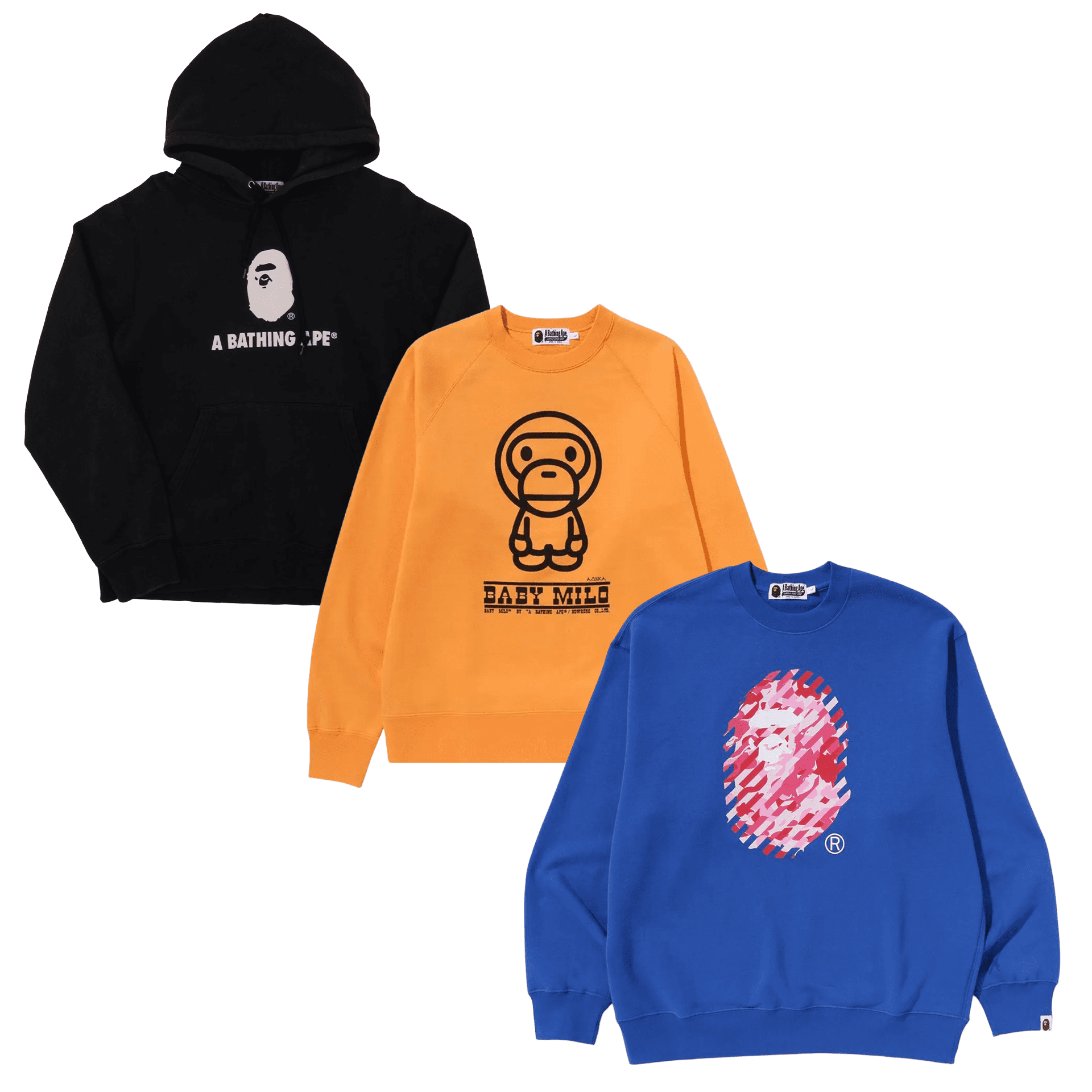 20x A Bathing Ape (BAPE) Sweatshirt & Hoodies