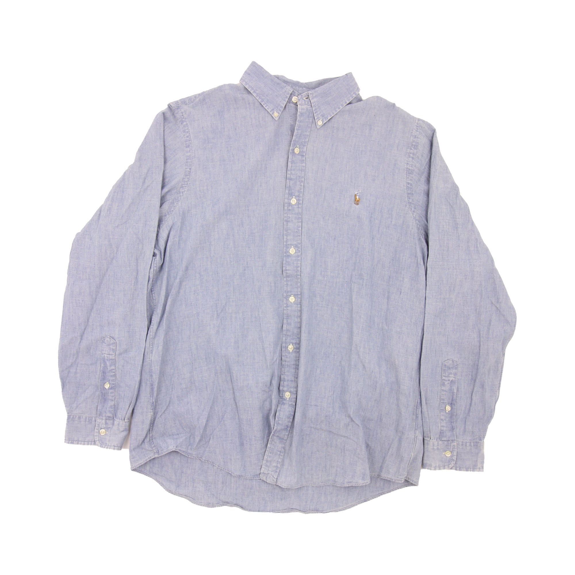 Polo Ralp Lauren Long Sleeve Shirt Blue - XL 