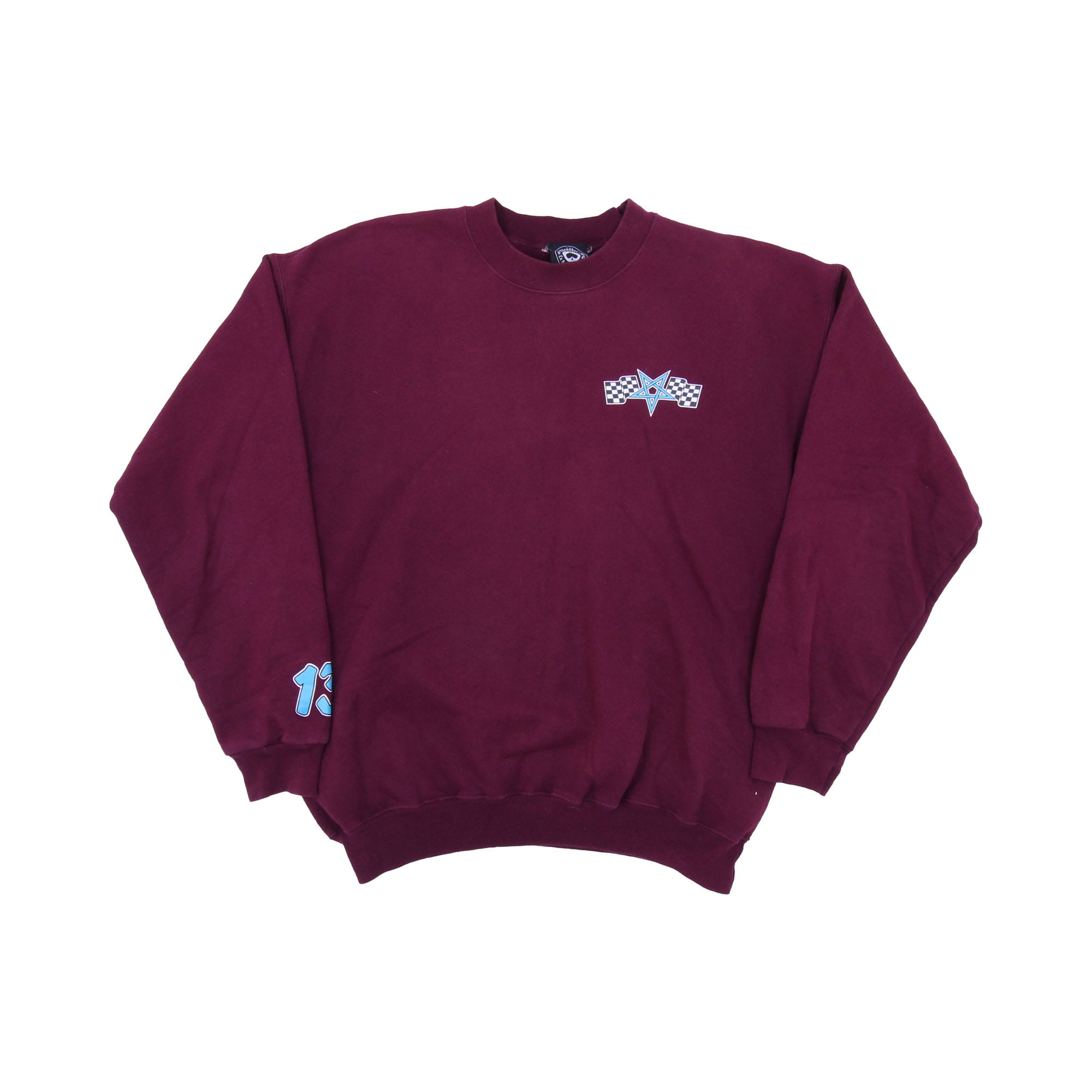 Trasher Front and Back Logo Sweatshirt Bordeaux - M 