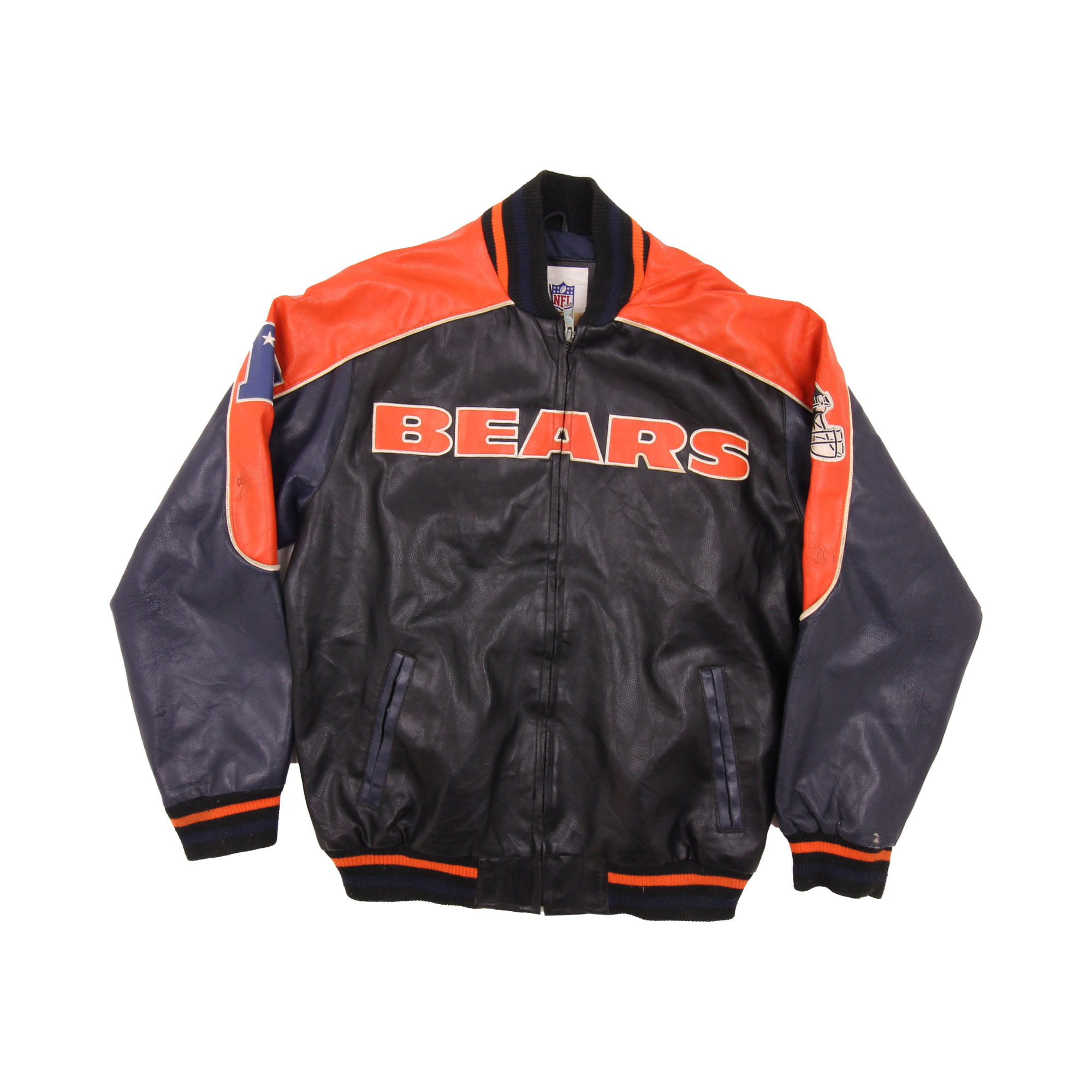 Bears Leather Jacket Black - L 