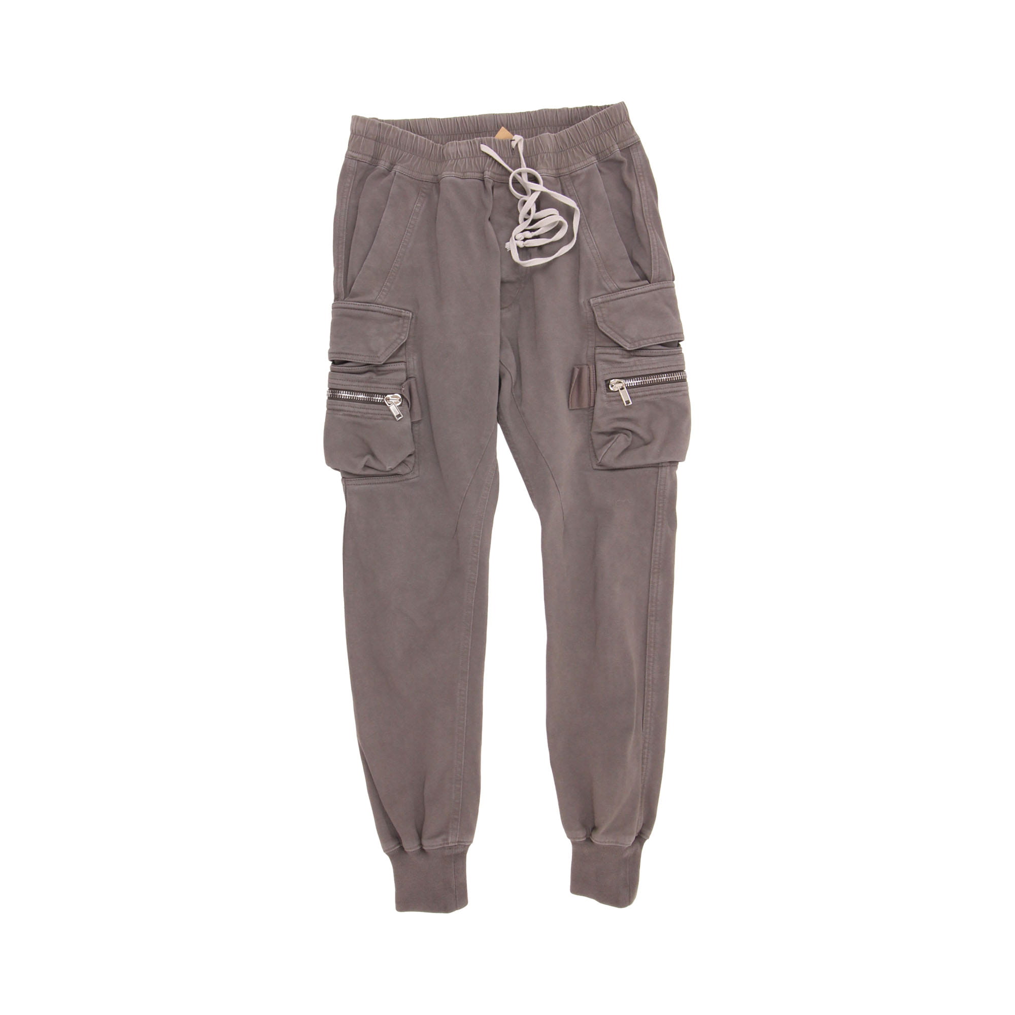 Rick Owens Mastodon Mist Grey Cotton Pants - US 38