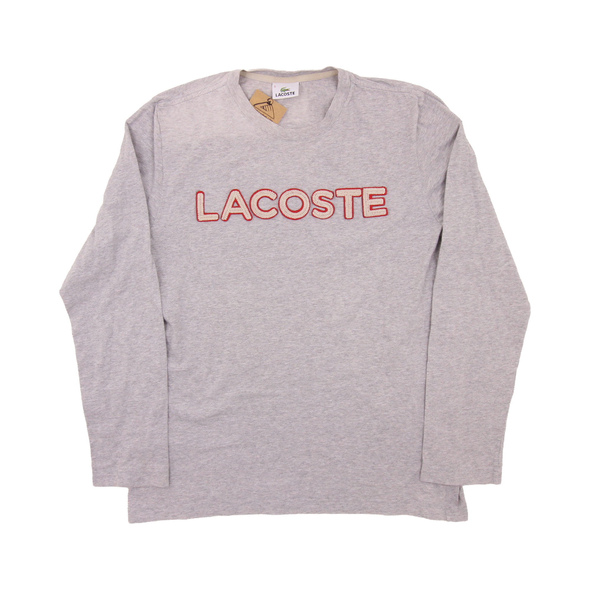 Lacoste Long Sleeve Shirt Grey - M 