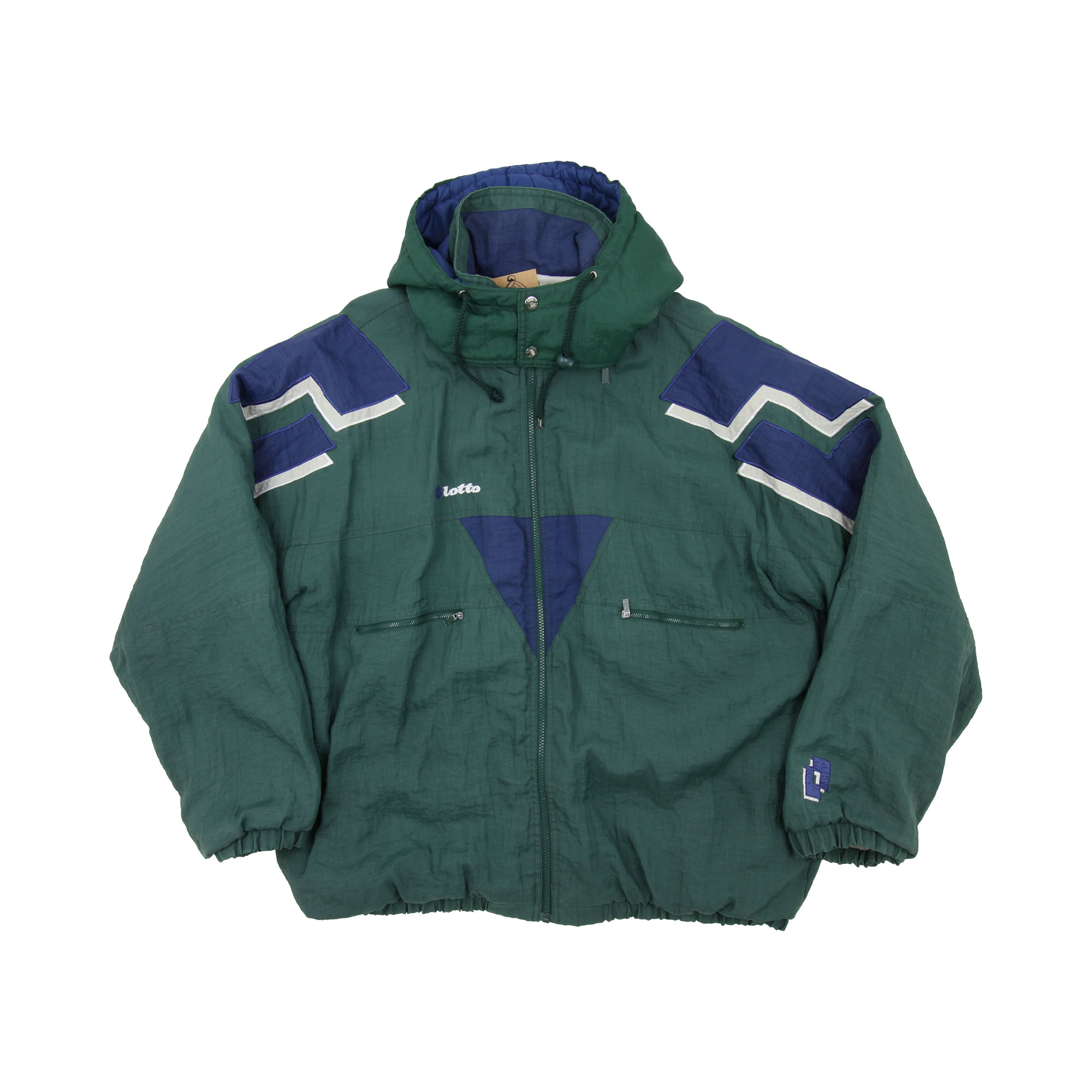 Lotto Vintage Puffer Jacket Green -  XL