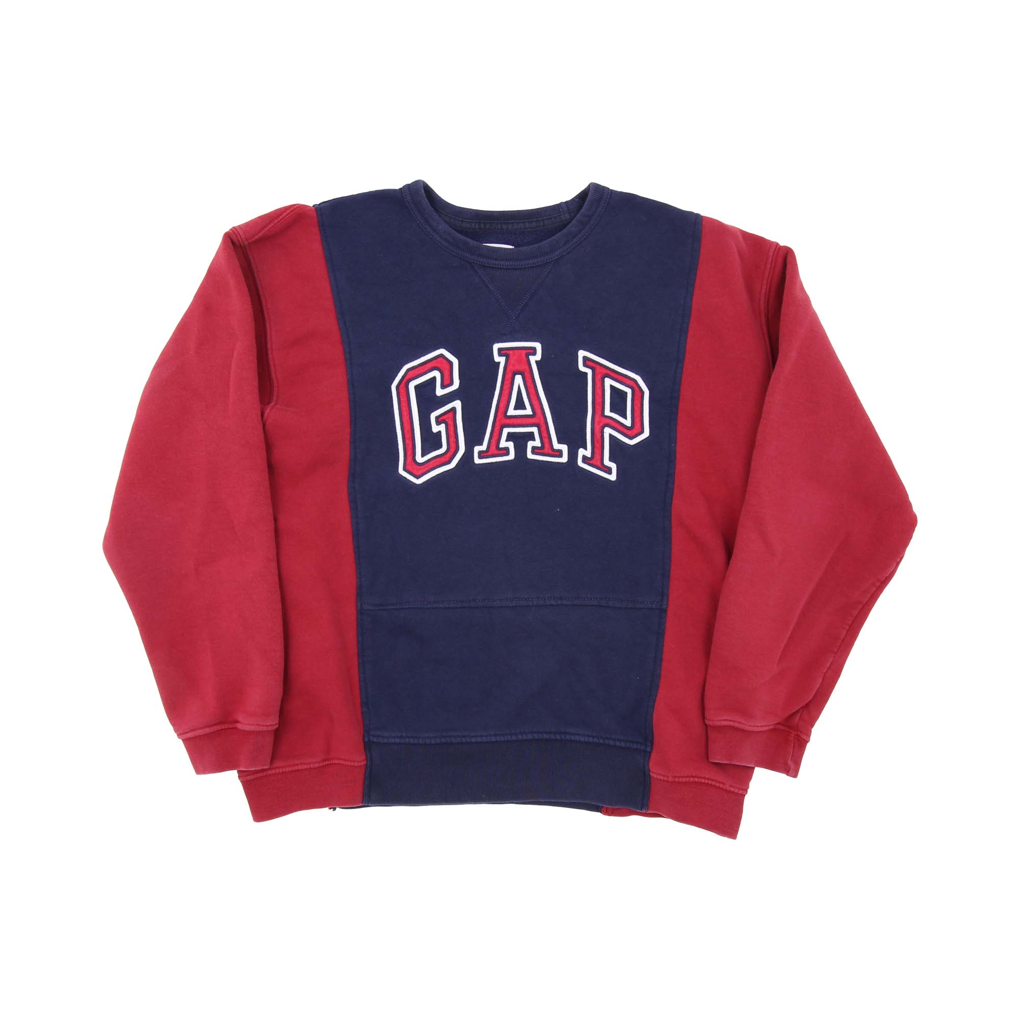gap blue and red hoodie