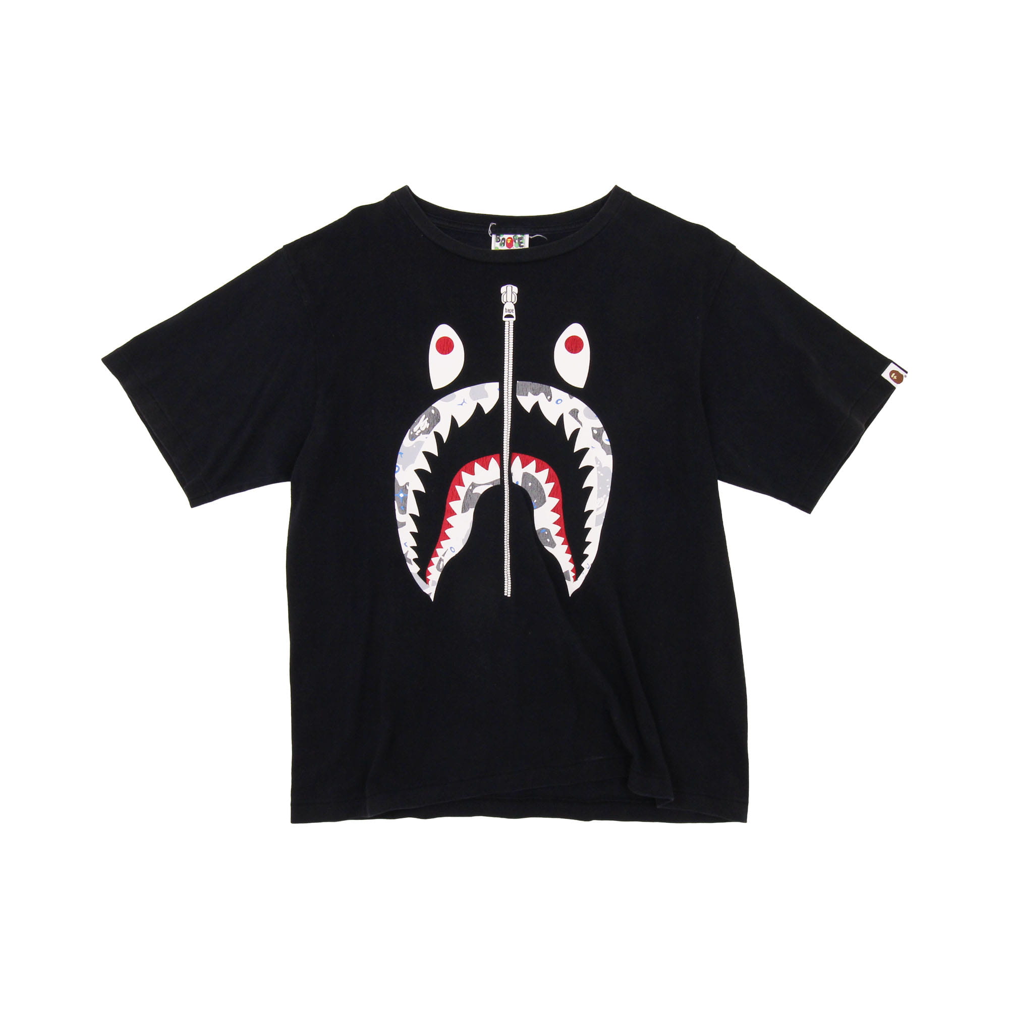 A Bathing Ape (BAPE) Camo Shark T-Shirt - L 