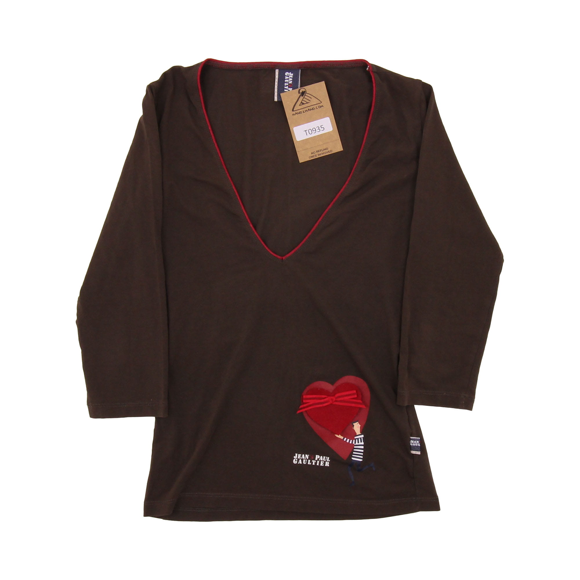 Jean Paul Gaultier T-Shirt Brown - Women's M 