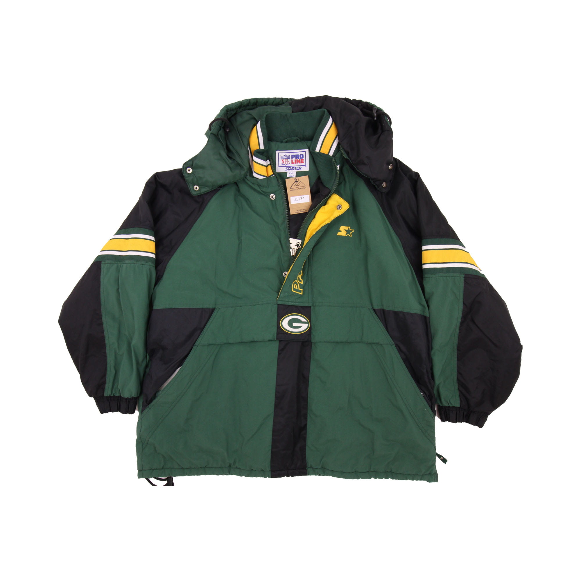 NFL Packers Front and Back Logo Warm Jacket -  M/L