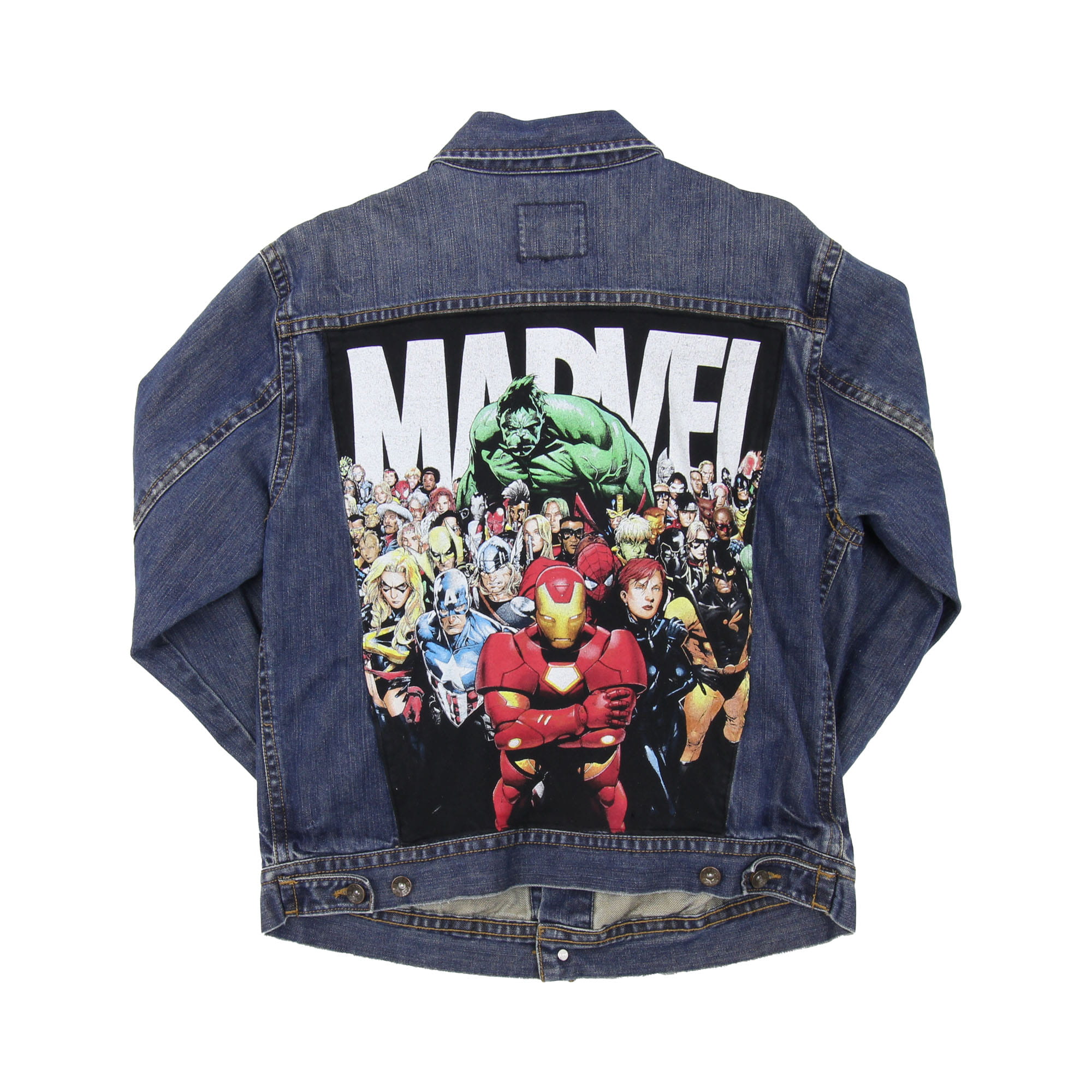 marvel jean jacket | Custom jeans diy, Marvel jacket, Custom clothes