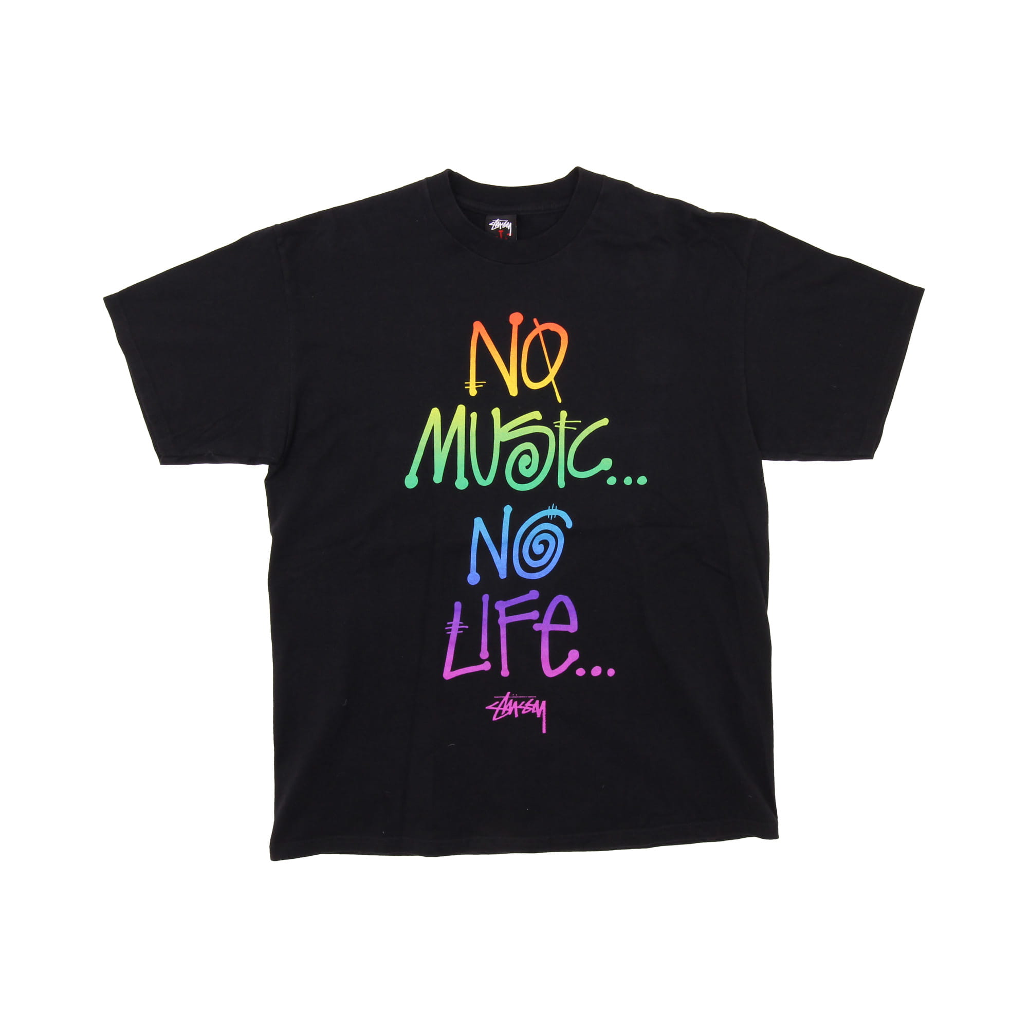 Stussy Printed Logo T-Shirt - L 