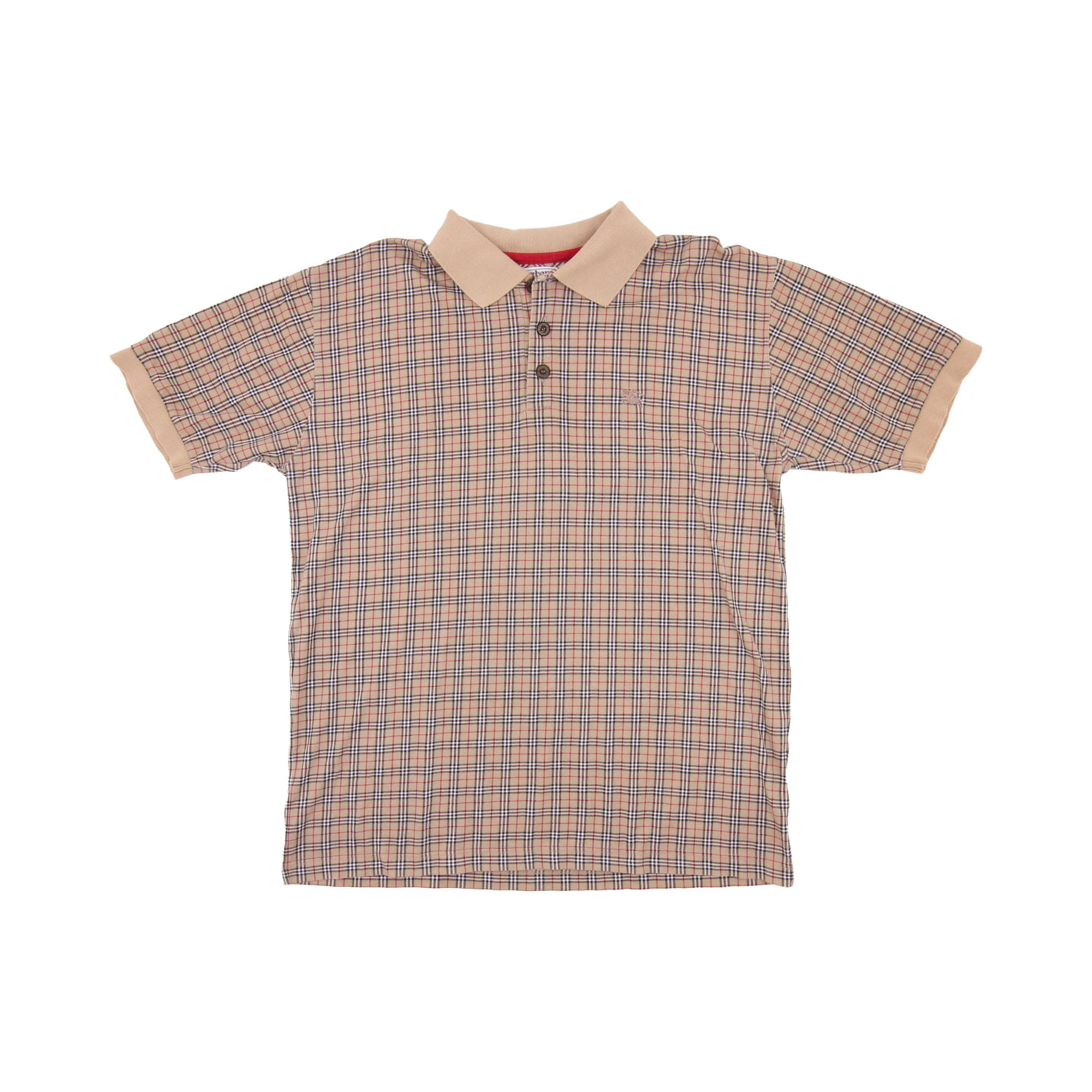 Burberry Embroidered Polo Shirt - L 