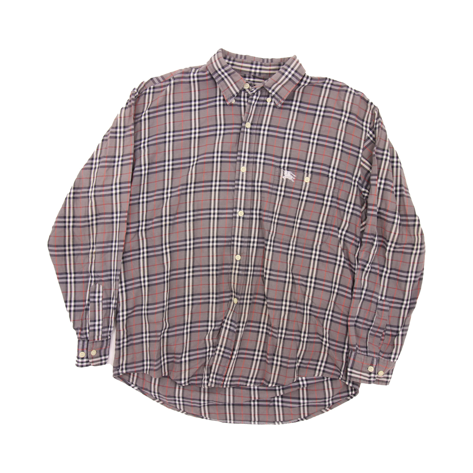 Burberry Long Sleeve Shirt Grey - M 