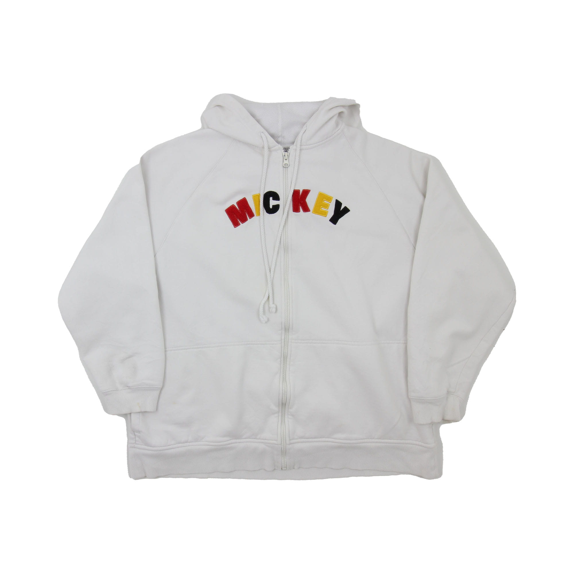 Disney Mickey Mouse Embroidered Logo Hoodie -  L