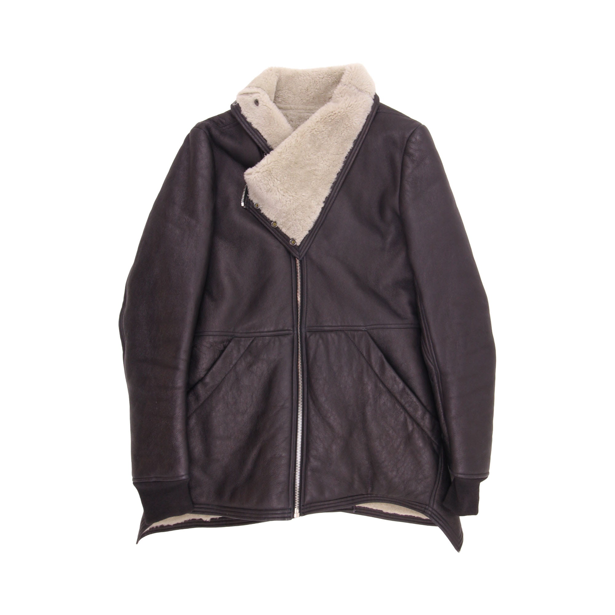 Rick Owens Leather Jacket - Women's L 