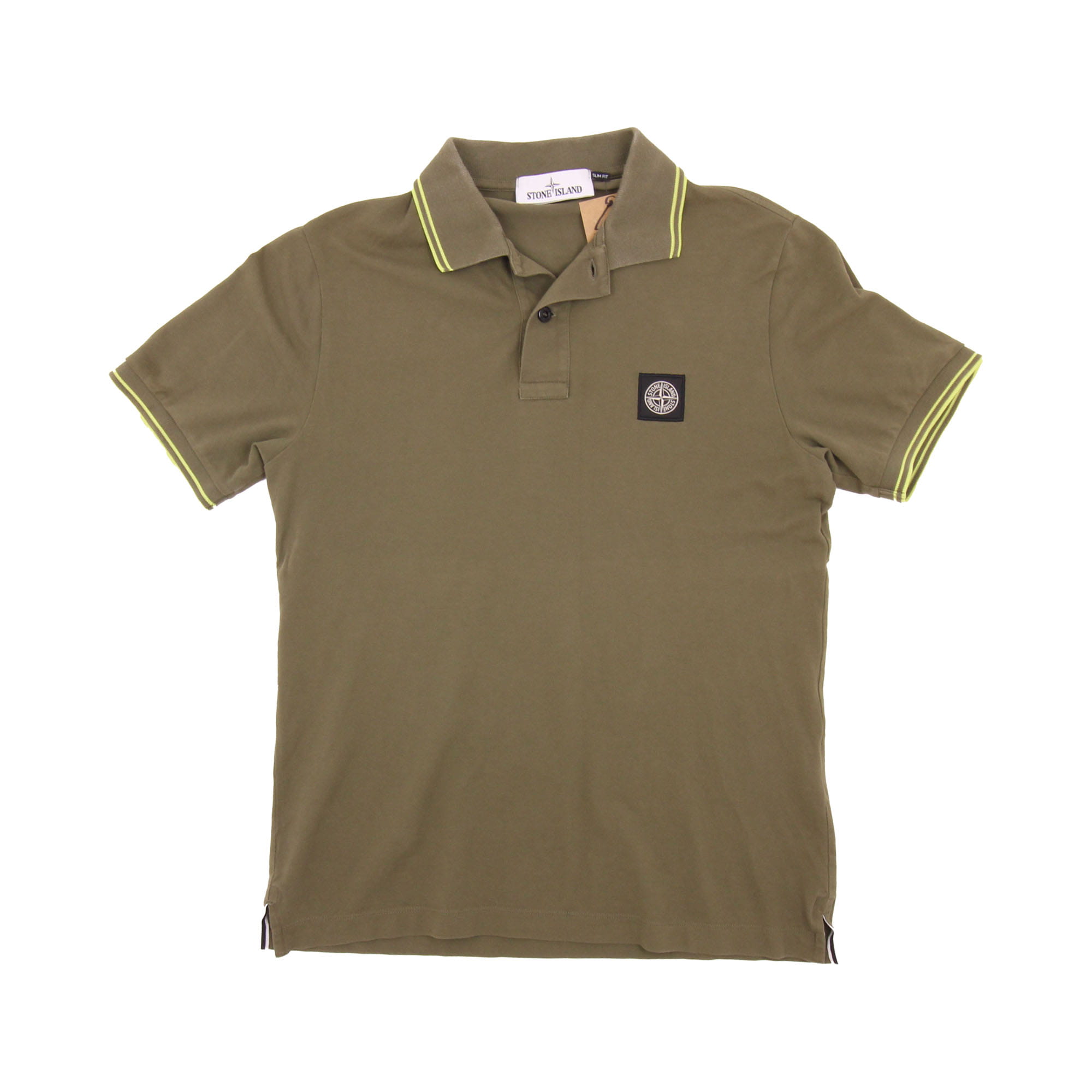 Stone Island Embroidered Logo Polo Shirt -  S Stone Island Embroidered Logo Polo Shirt -  S