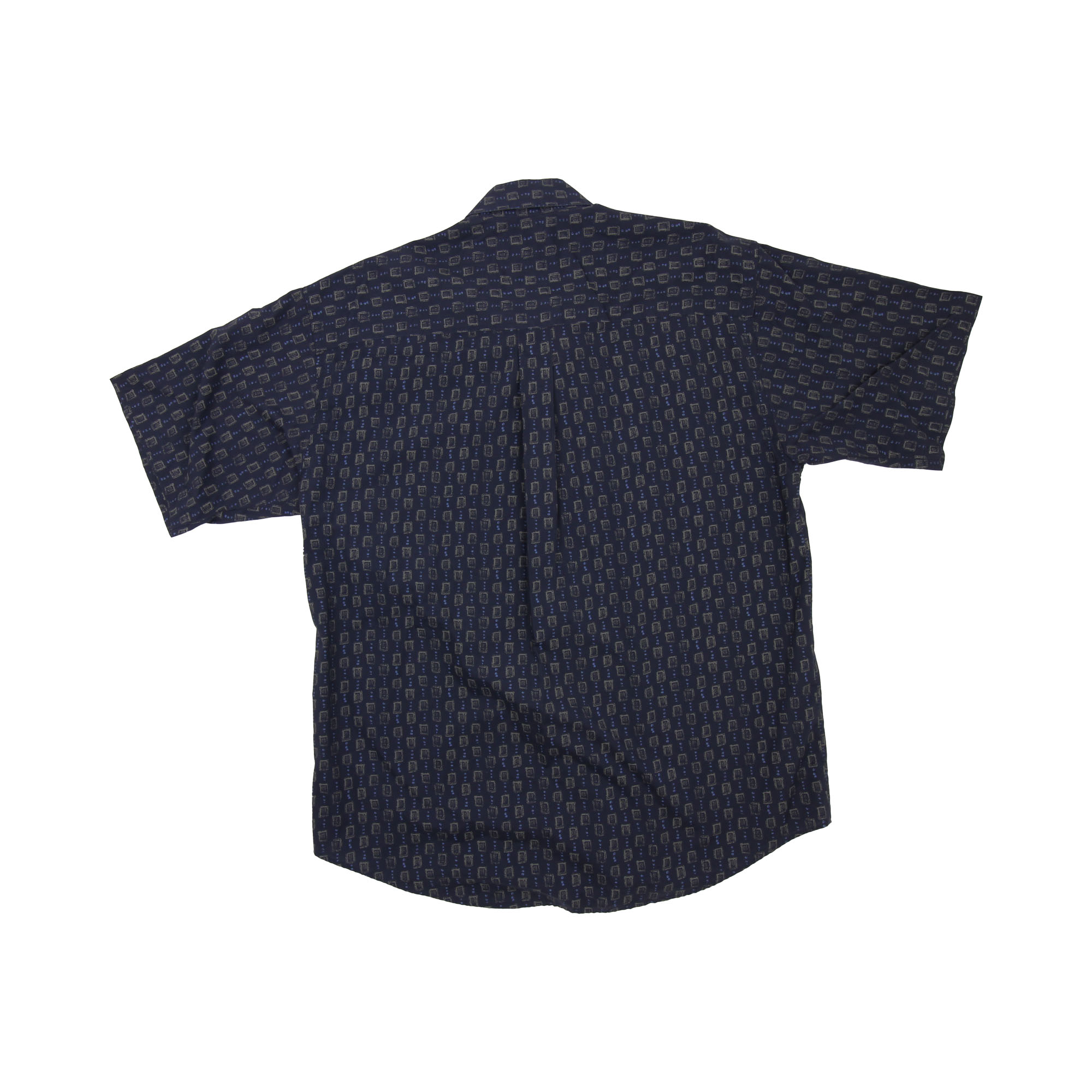 Van Heusen Thin Short Sleeve Shirt -  L